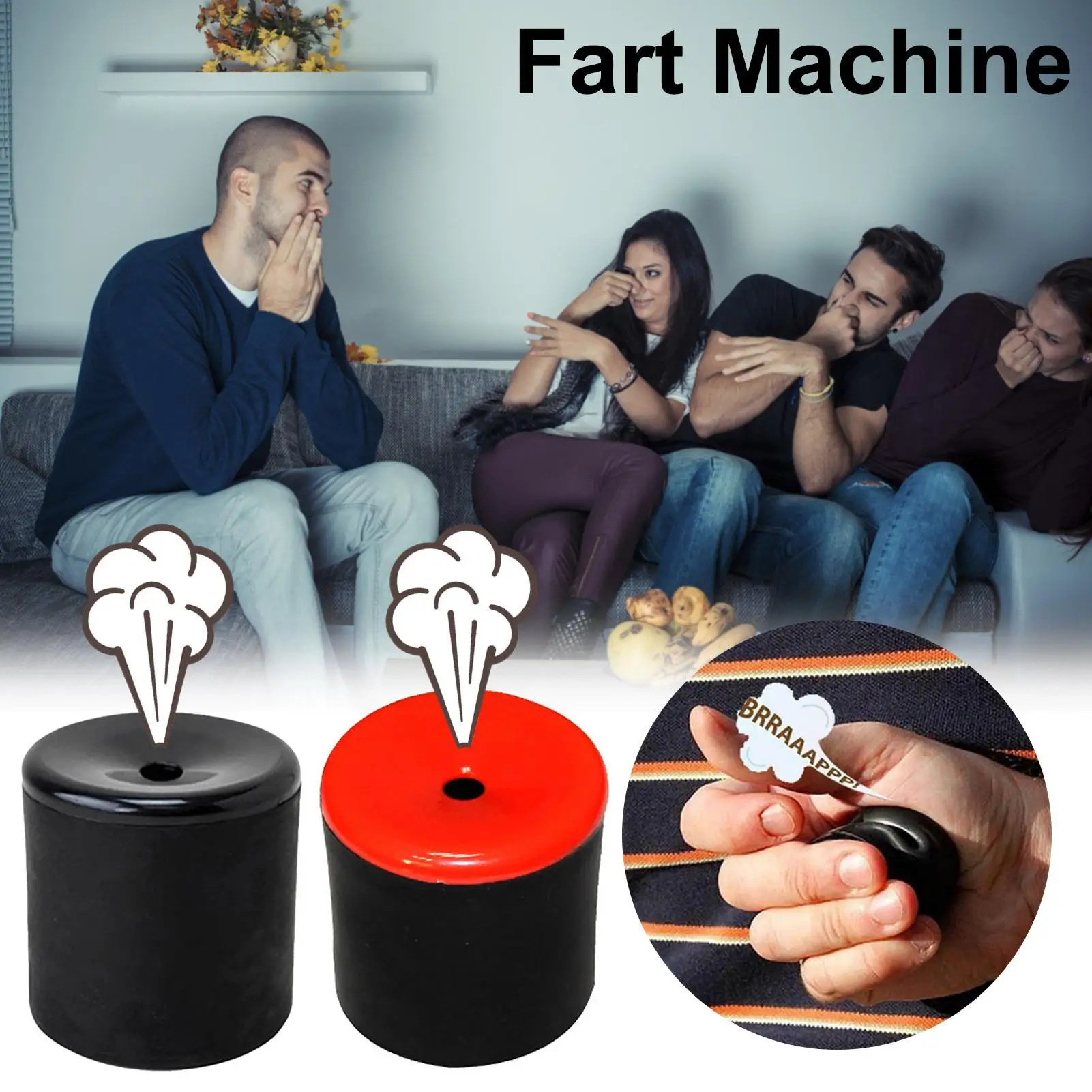 Fart Maker Funny Prank Portable Creative Joke Toy Hilarious Electronic Fart Machine Realistic Sounds Battery Operated Pocket