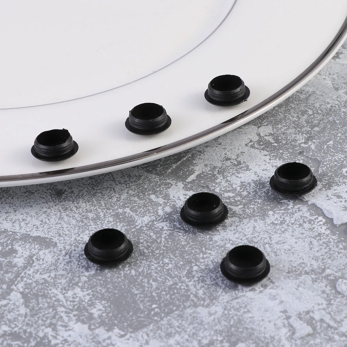 50 قطعة 12 مللي متر غطاء المسمار قبعات المفصلي الزخرفية لخزانة نافذة الباب الأثاث الأبيض المفصلي غطاء ألواح الترباس اخفاء الجوز #6