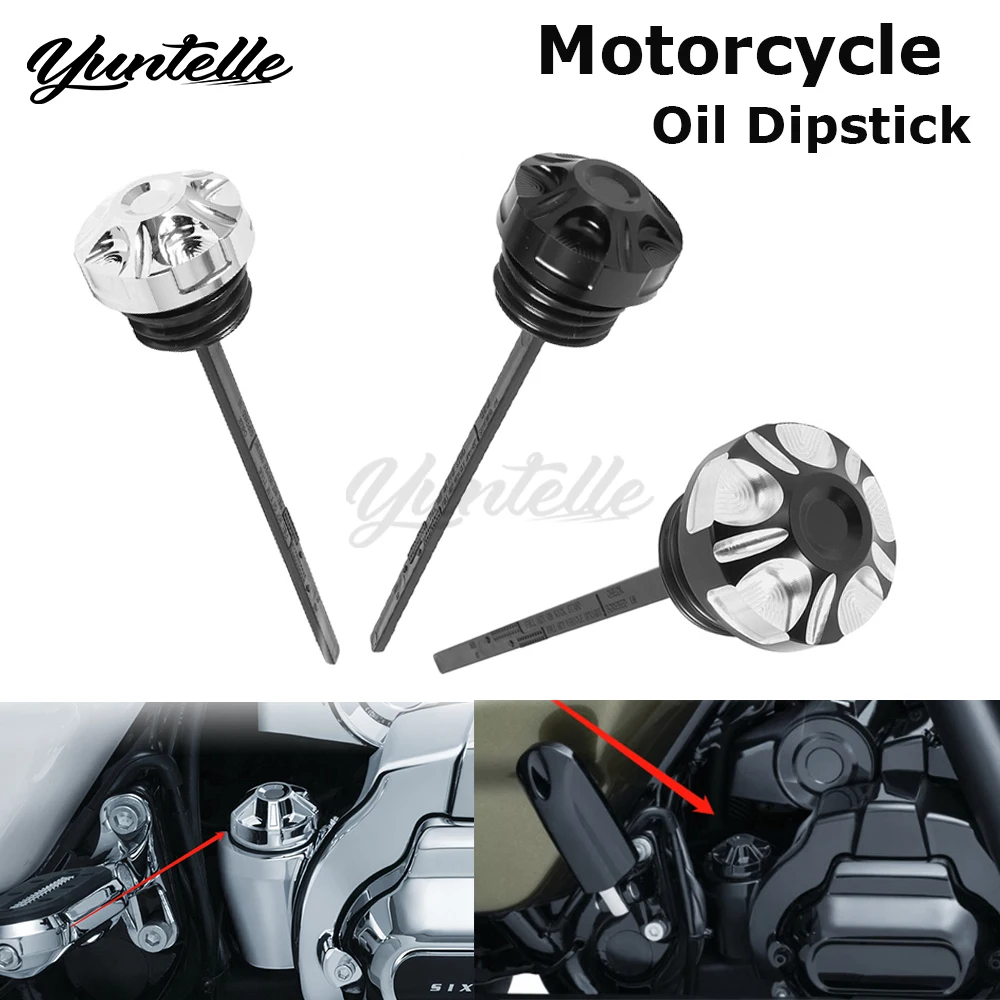 

Engine CNC Precision Oil Dipstick For Harley Touring Electra Street Glide Road King Trikes 2014-2021 2020 Motorcycle Accessories
