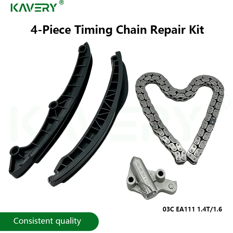 

For 4-Piece Timing Chain Repair Kit EA111 1.4T/1.6 Golf mk6 polo 03C109507R 507M 507AH 03C109469L/K 03C109509N/M 03C109158B