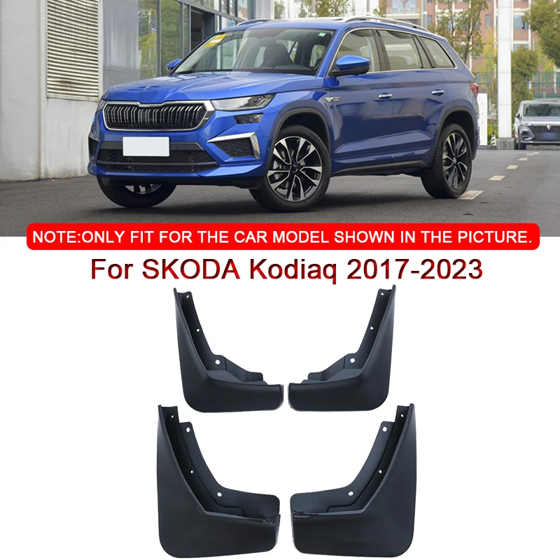 

For SKODA Kodiaq 2017-2022 2023 Car Styling ABS Car Mud Flaps Splash Guard Mudguards MudFlaps Front Rear Fender Auto Accessories