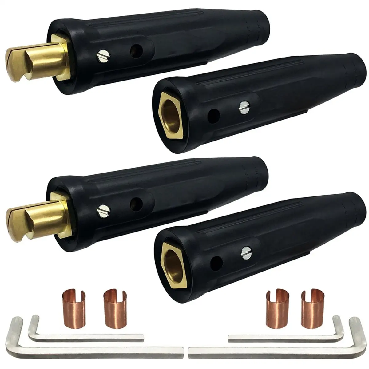 Fits for 2 Pack LC-40 Welding Leads Quick Connector, Male & Female Welding Connectors for Welding Machine Accessories