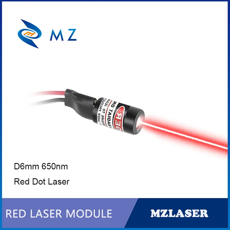 Compact Red Dot Laser Diode Module 650nm D6mm 0.5mW 1mW 5mW 10mW 3V Industrial Grade Spot Laser for Positioning Professional Use