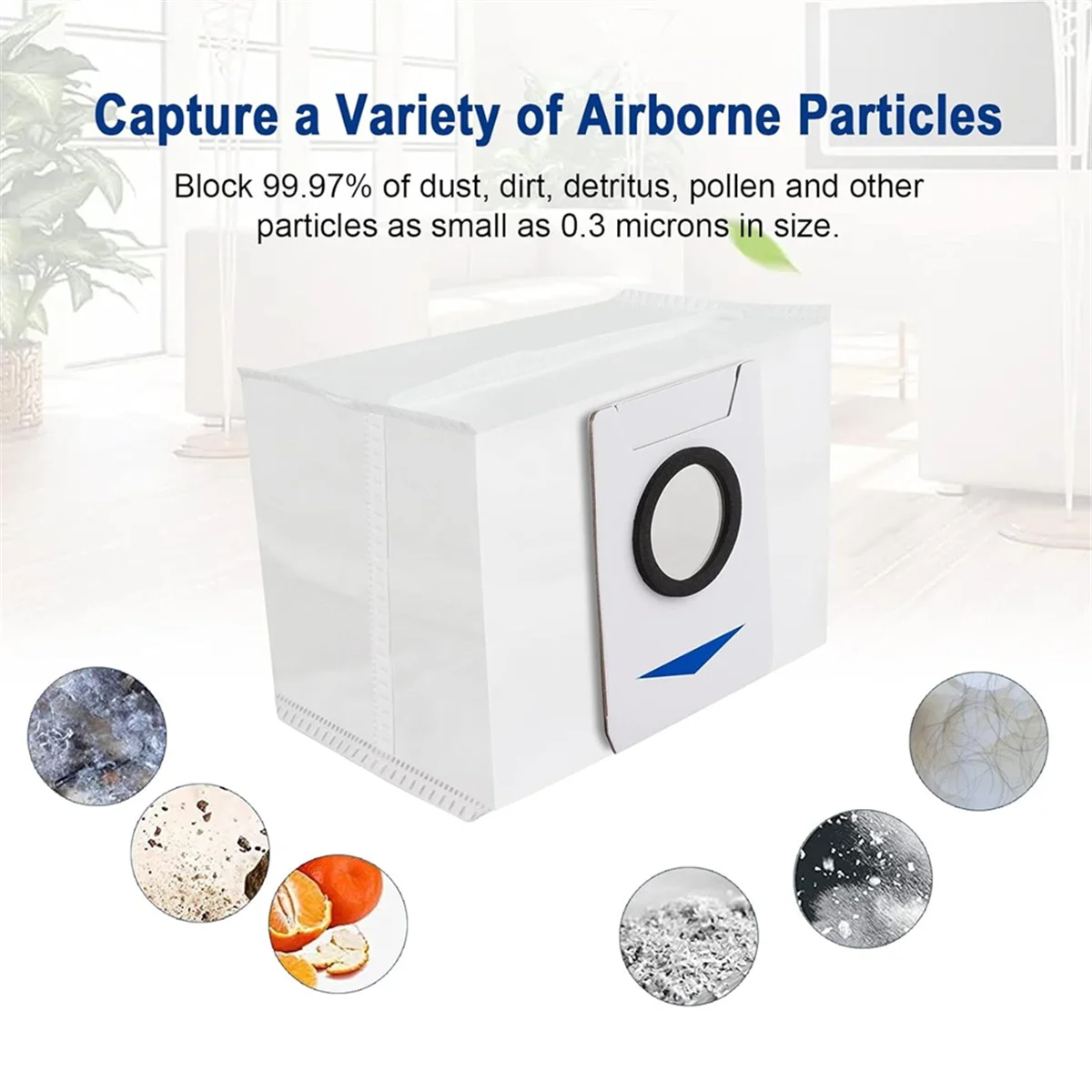 17PCS for Ecovacs T10 / T10 Plus /X1 Plus Robot Vacuum Cleaner Replacement Part Main Side Brush Filter Dust Bag Mop Rag_A66K