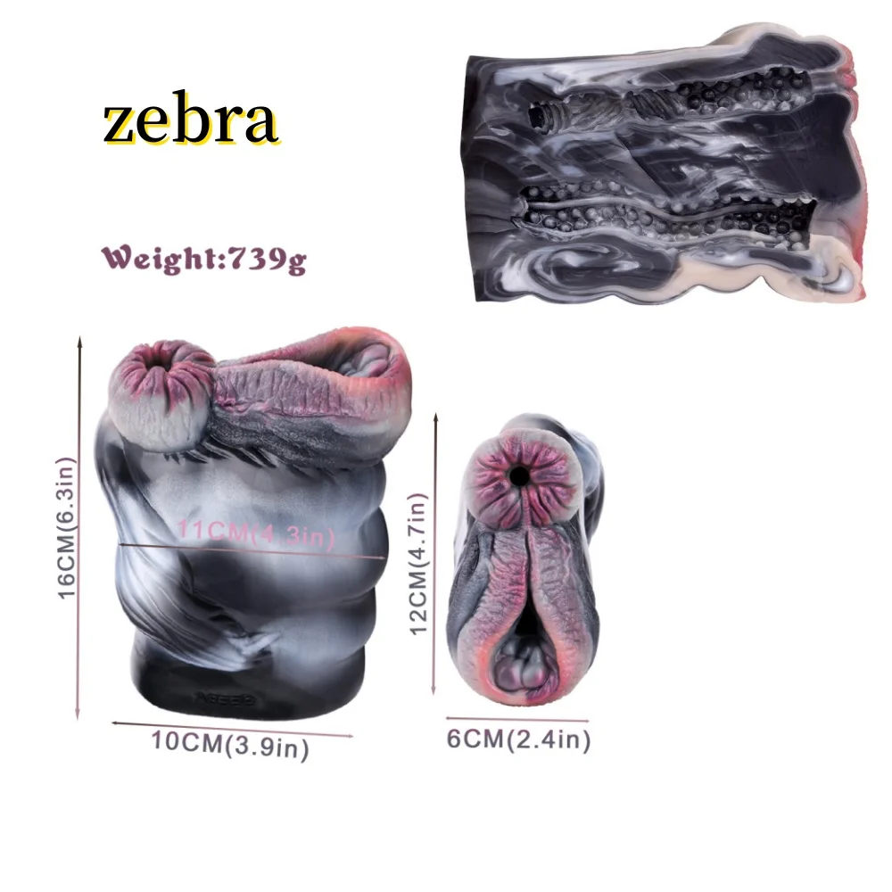 Animal shaped masturbation cups Cunnilingus/Anal sex Zebra Monkey Mouse Camel Goat Rabbit Giraffe 8 styles Male' Sex Toys Manual