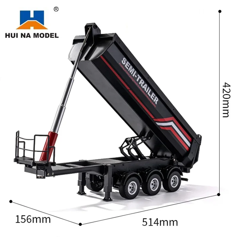 2026 New Huina 1501 1509 Scania 770S Full Scale RC Large Truck Trailer Flat Dump Bucket Model Electric Truck Toy High end Gift image 3