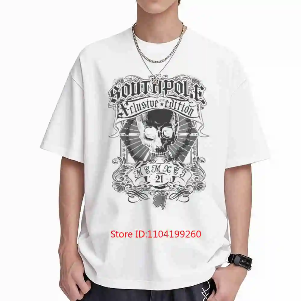Southpole Skull Y2K Short Sleeve Tee 100% Cotton T-Shirt