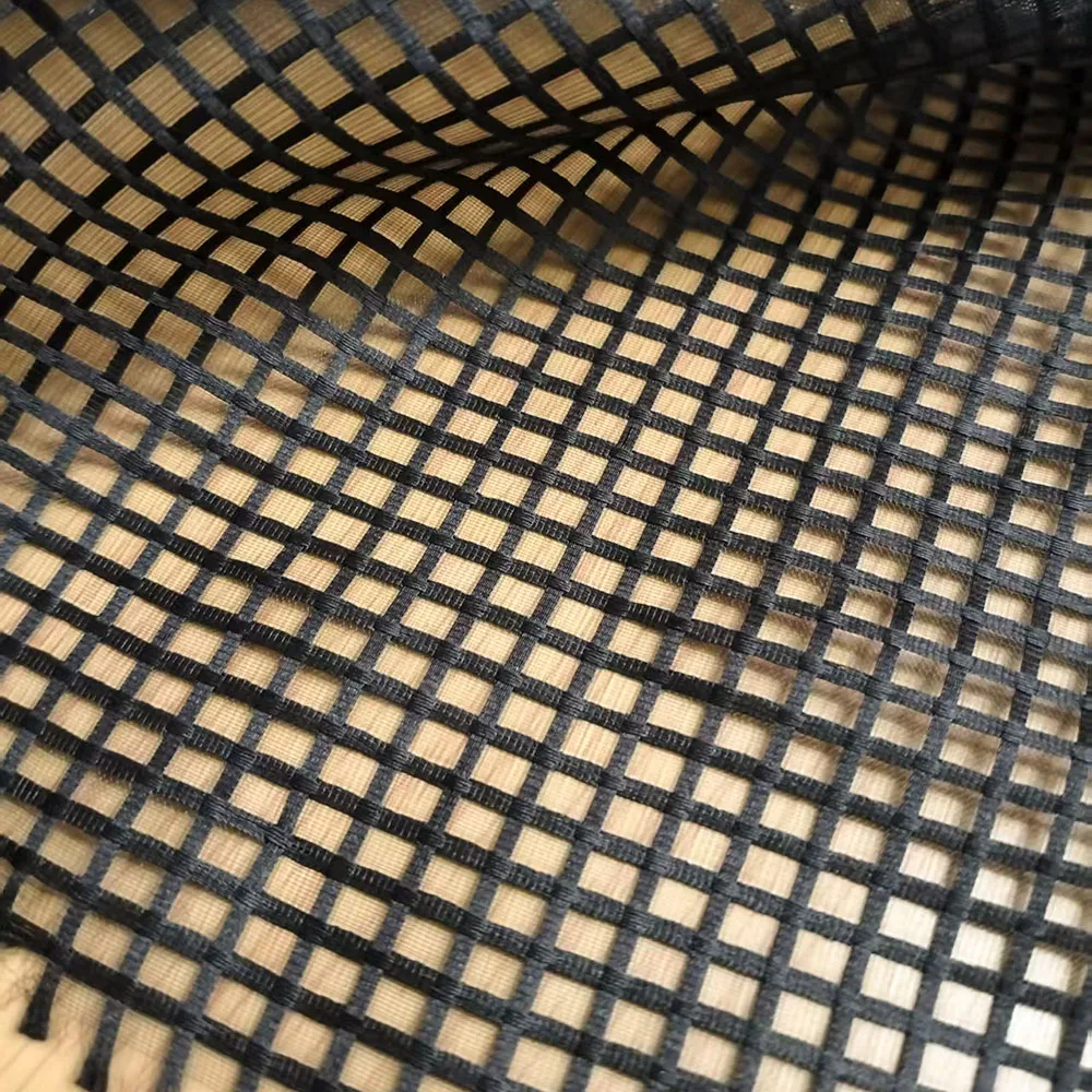 5MM Karierter Organza-Stoff Weich Transparent Strukturiert für Feine Hochzeitskleider-Überzüge Ätherische Schleier DIY Bastelmaterial – Detail 3