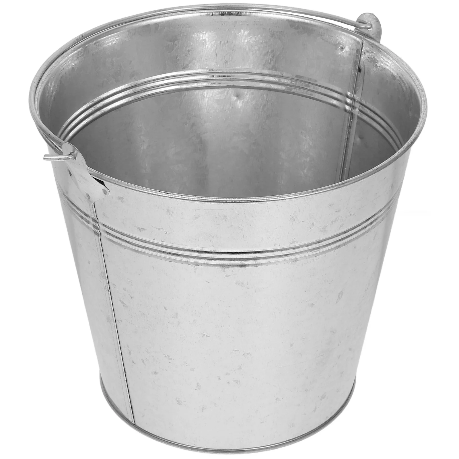 

Steel Drum Buckets Metal Pail Water Iron Sheet Plant for Garden with Handle Small Planting