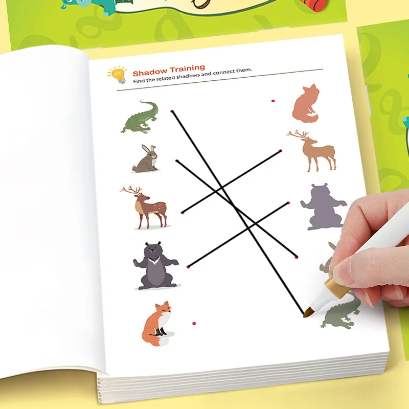Find The Same Matching Game Activity Book, Animal/fruit/pattern Matching, Logical Thinking Puzzle Fun Exercise Book, 32pages