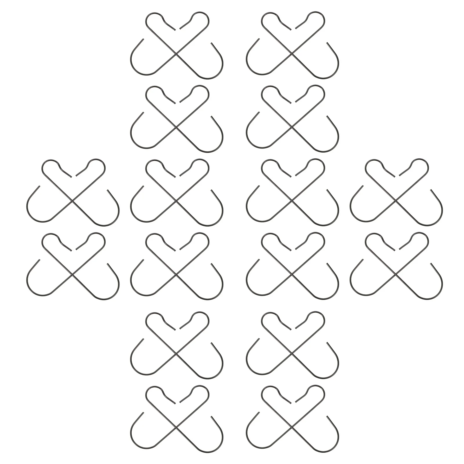 

200Pcs Mini Ornament Hooks Reusable Metal Clips for Hanging Christmas Lights Outdoor Garden Decorations Weatherproof Light