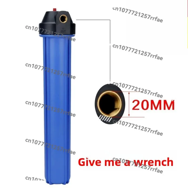 0 inch EG transparent filter bottle 4 minutes 6 points commercial water purifier filter shell single stage 2 3 stage filter NSF