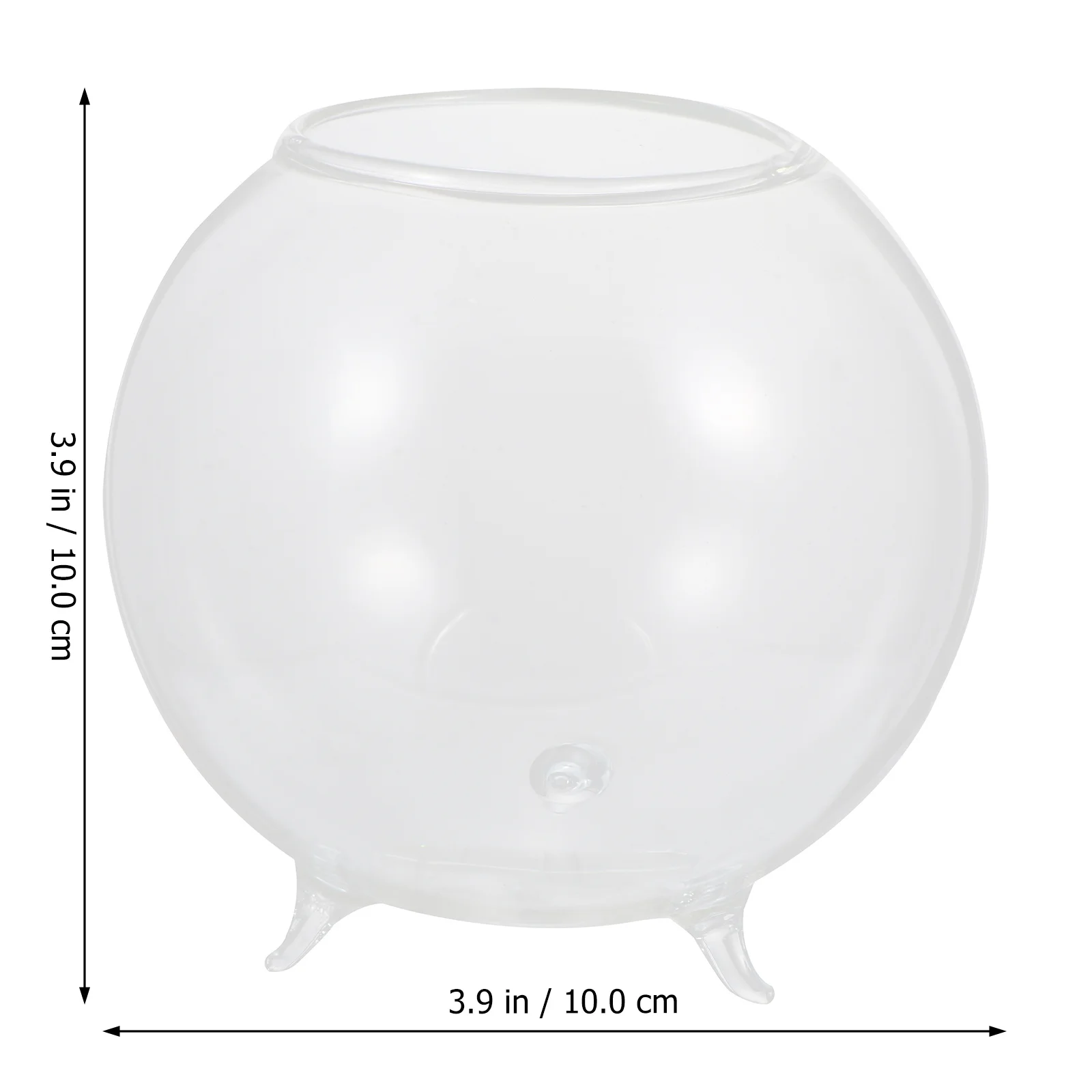 

Elegant Transparent Round Glass Vase for Hydroponic Flower Arrangement Desktop Living Room Office Table Decoration Flower Holder