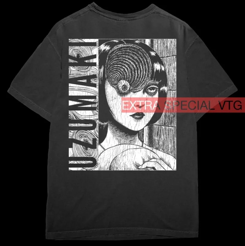 

00012522#A-Uzumaki Shirt Back Print | Horror Anime Shirt | Japanese Horror