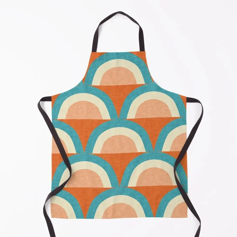 

New Mid Mod Rainbow Magic Blue Orange #midcentury Apron Kitchen For Men Art Apron