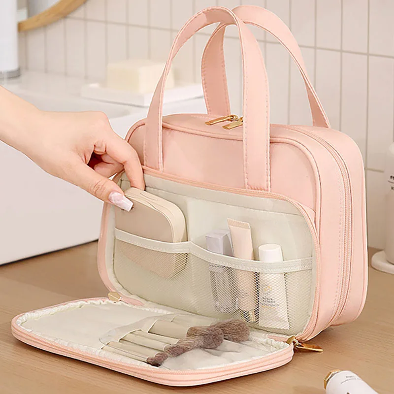 Casual Multifunctional Large Capacity Toiletry Bag Multi-Layers Portable Makeup Bag Durable Cosmetic Organizer Bag Travel New