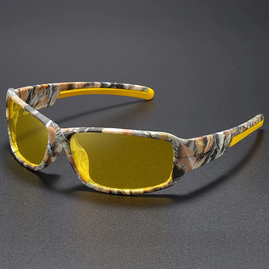 New outdoor sports polarized sunglasses fashionable camouflage frame printed cycling sunglasses