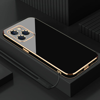 For Tecno Spark Go 2024 Case Tecno Spark 20 Spark 20C Phone Case Straight frame Square Plating Silicone Back Soft Cover