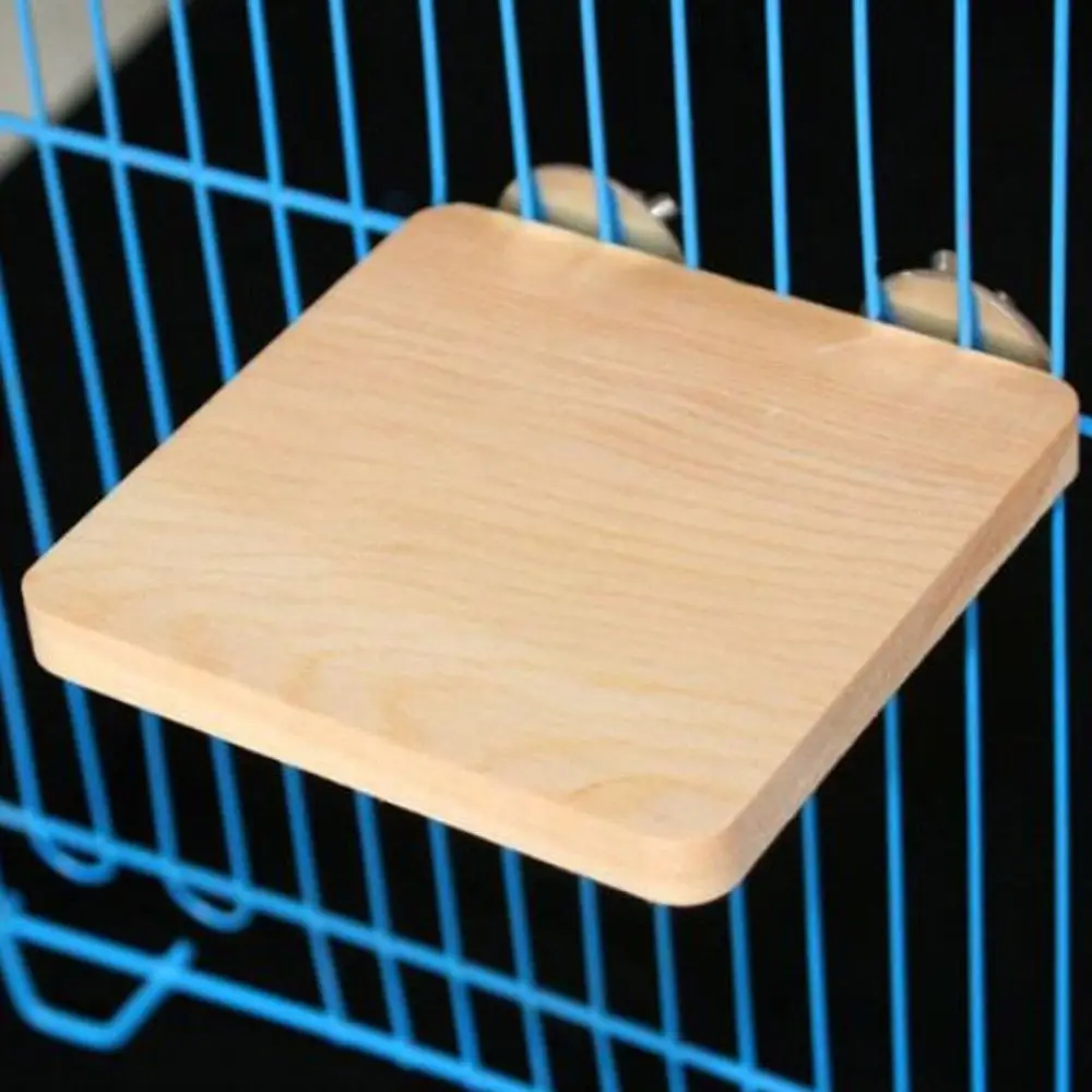 شينشيلا طحن باو الفئران ألعاب خشبية قفص هامستر الببغاء مستلزمات الحيوانات الأليفة الطيور Perches منصة حامل خشبي منصة رف الببغاء #2