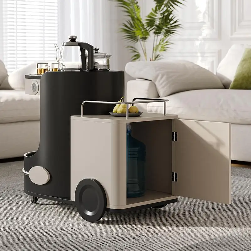 

Movable tea table Balcony Small tea table Household small tea cart Table and chair combination Leisure cart Mini bar counter