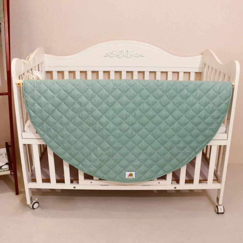 Soft Vegan Cotton Washable Crawling Mat, Thickly Filled Foldable Printed Quilted Baby Play Mat