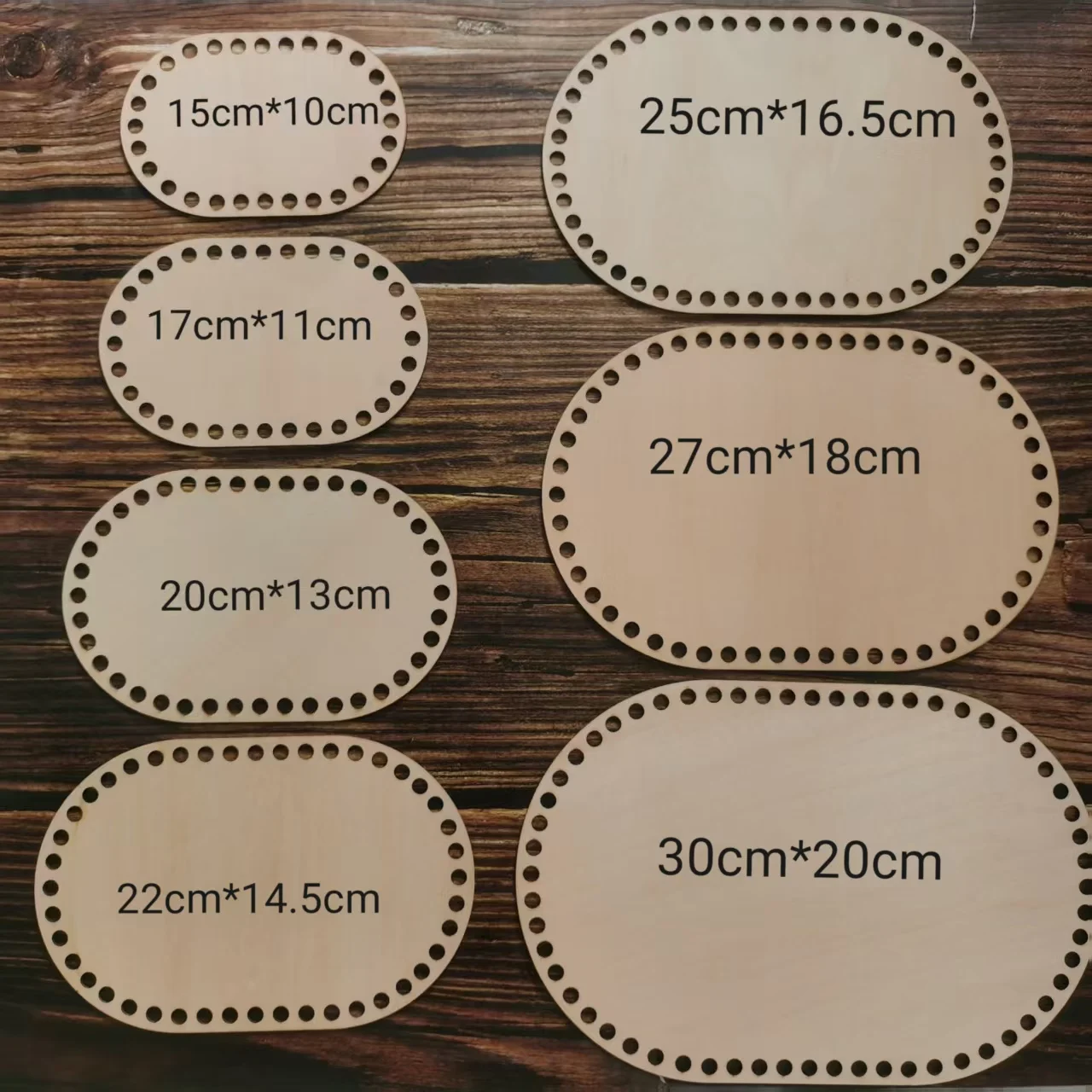 

7-шт. Деревянные основы с отверстиями для вязания крючком. Корзины для подарков. Корзина для вязания крючком. Рождественская корзина в подарок. Деревянная корзина.