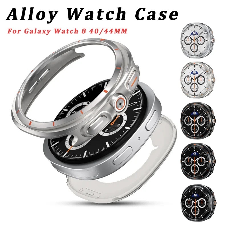 

Прочный чехол для Samsung Galaxy Watch8 40/44 мм, трансформирующийся в Ultra 47 мм, с задней крышкой, металлический бампер, тонкий, ударопрочный защитный чехол