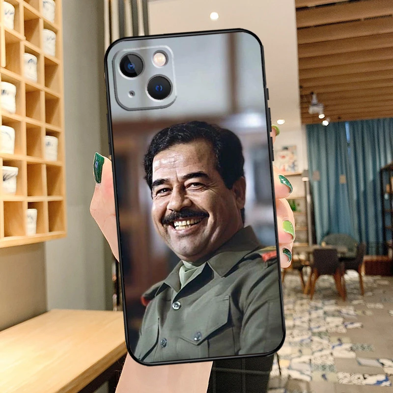 Saddam Hussein Phone Case For iPhone 13 12 11 14 15 16 Pro Max XS X XR Plus 12 13 Mini Back Cover