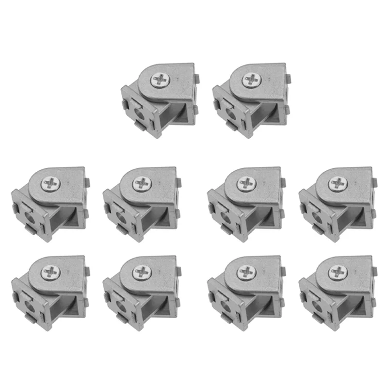 

ABZC-10 Pcs Aluminum Alloy Pivot Joint For Aluminum Extrusion Profile 2020 Series Flexible Pivot Joint 2020 Aluminum Profile