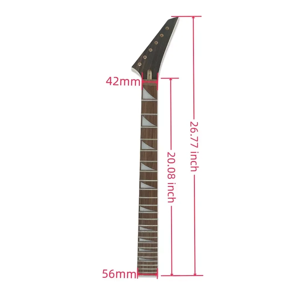 New Electric guitar neck soild wood  MAPLE Truss Rod or locking nut 24 fret 25.5\