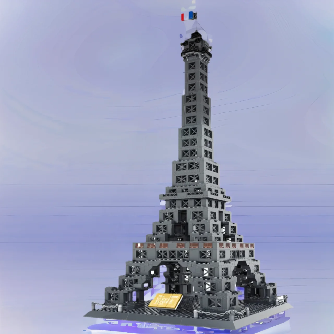 Ensembles de modèles d'architecture de monuments de renommée mondiale, blocs de construction, France, Paris, tour Eiffel, brique, Collection de jouets éducatifs