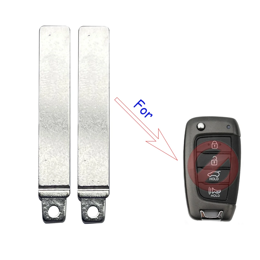 

Original Smart Remote Control Folding Filp Key Blade For KIA Hyundai Accent 2017- 2019 With Uncut Key Blade