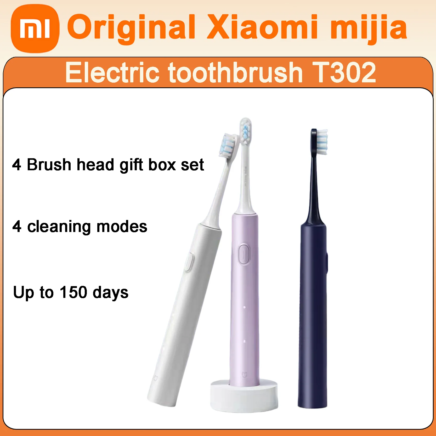 

Original Xiaomi Mijia Acoustic Wave Electric Toothbrush T302 Charging Automatic Gift Boxed Gift Long Life