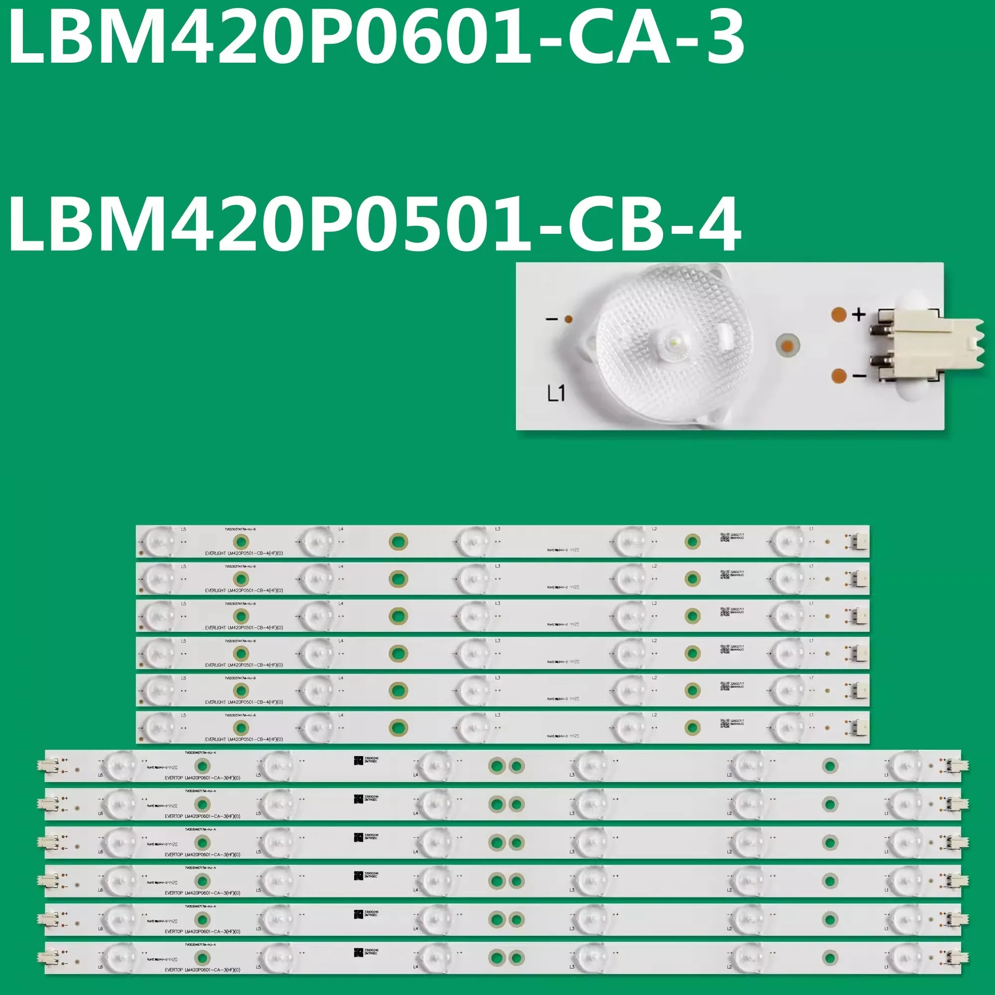Лента светодиодной подсветки LBM420P0501-CB-4 LBM420P0601-CA-3 для 42PFL3108H 42PFL3188H/12 42PFL3208H/12 42PFL3508G/78 TPT420H2-HVN04 Лента светодиодной подсветки LBM420P0501-CB-4 LBM420P0601-CA-3 для 42PFL3108H 42PFL3188H/12 42PFL3208H/12 42PFL3508G/78 TPT420H2-HVN04