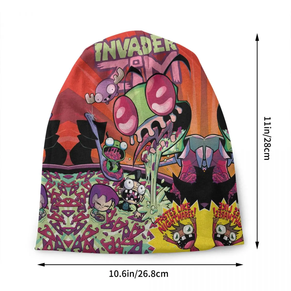 Custom I-Invaders Z-Zims Manga Movie Bonnet Hats Knitted Hat For Women Men Winter Warm Skullies Beanies Caps