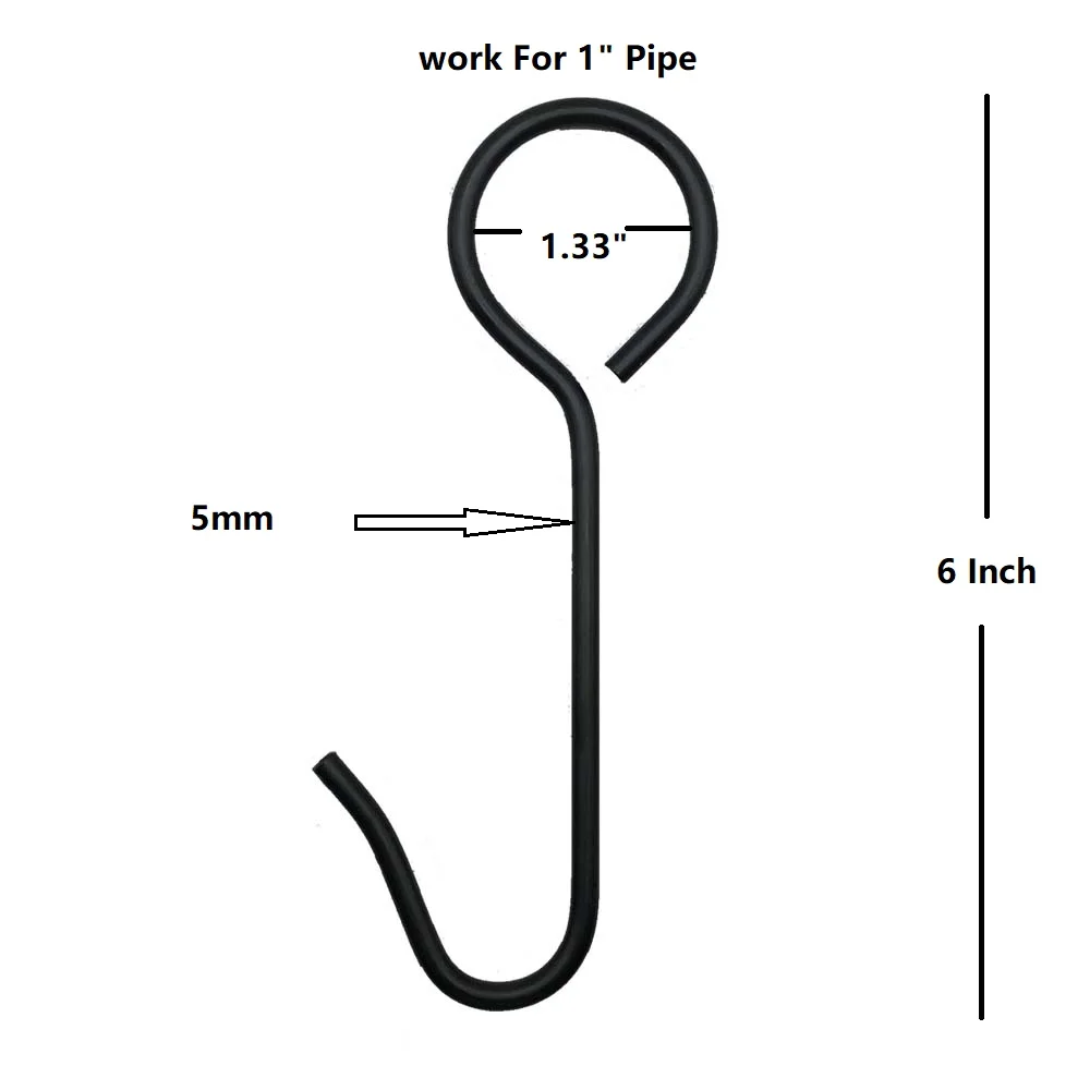 Target Metal Hangers Hook in Two Pieces for One Inch Pipe AR500 Target Accessories