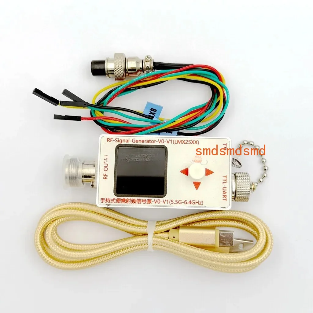 12.5M-6.4GHz RF Signal Source Generator V0-V1 Sweeper, with Modulation, High Frequency Sinusoidal Output