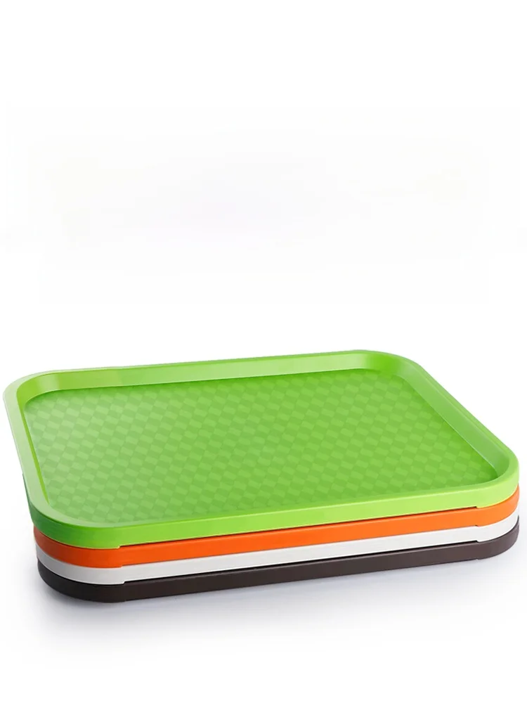 

Plastic Rectangular Tray Di Draining Restaurant Commercial Fast Food Restaurant Ceteria Special Plate Home Use Water Coll...