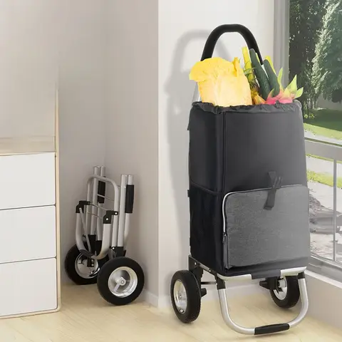 휴대용 쇼핑 카트 GIANXI 휴대용 가벼운 스테이크 업 라이프스타일 휠체어 노인 쇼핑 카트 쇼핑 트롤리 쇼핑 카트 Best5