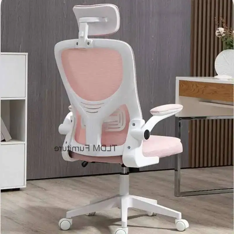 

Мобильный удобный необычный компьютерный вращающийся офисный стул, скандинавский офисный белый дизайн, игровое кресло, мебель для бюро Meuble