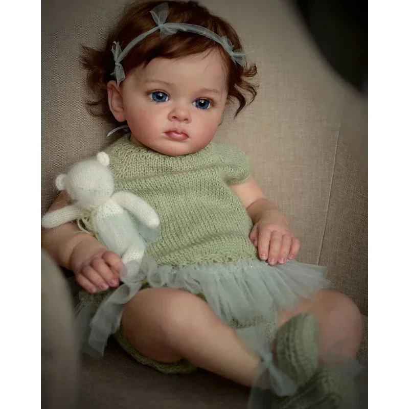 

60CM Reborn Doll Tutti Toddler Girl with Genesis Paint High Quality 3D skin multiple Layers Painting Visible Vein