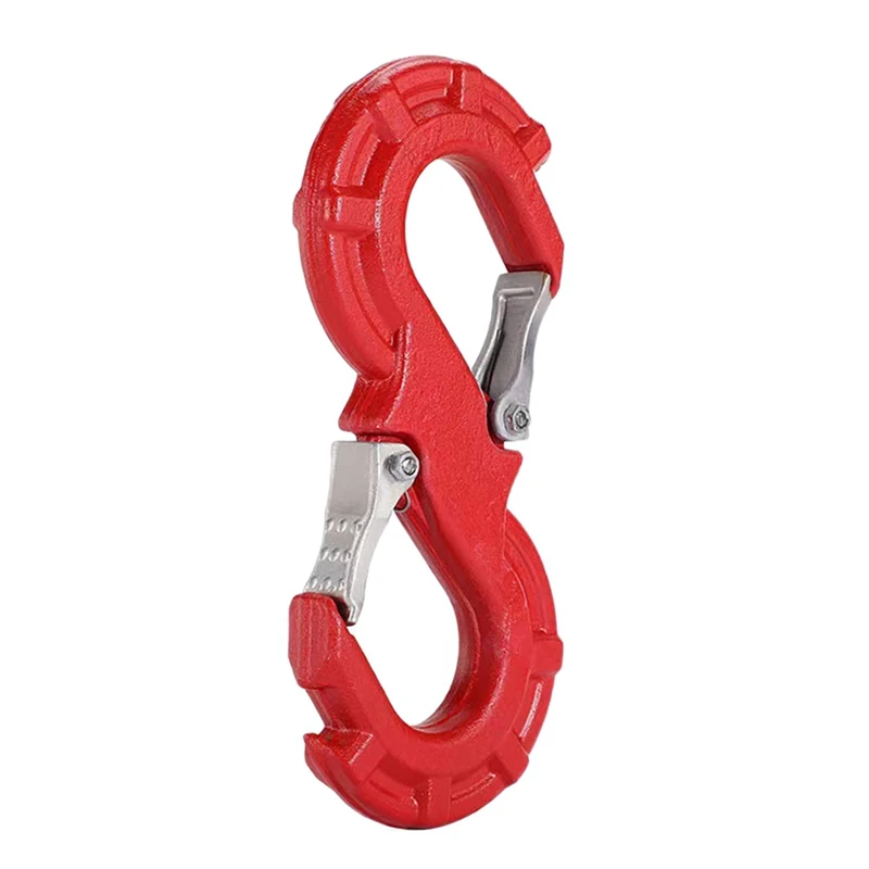 

3X Red S-Shape Quick Rescue Shackle Trailer Winch Hook JK Offroad Towing Recovery Kits 4X4 Auto Winch Trailer Shackle