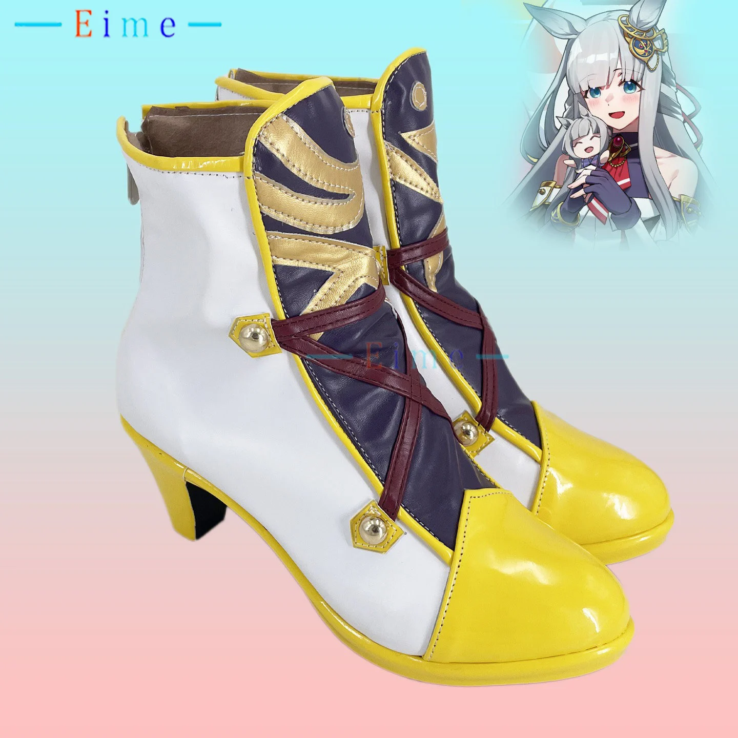 

Game Pretty Derby Chrono Genesis Cosplay Shoes Halloween Carnival PU Leather Shoes Custom Made Big Size Chrono Genesis Boots