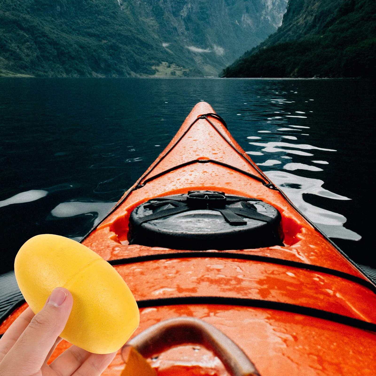 

2Pcs Kayak Float Buoy Yellow Fishing Marker Buoys Swim Line Floats Pool Rope Boating Accessories Lightweight Oval Water Float