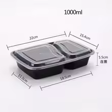 2 Compartment BPA Reusable Meal Prep Containers Rectangular Lunch Containers Microwavable Safe - Stackable Food Storage Trays - AliExpress 
