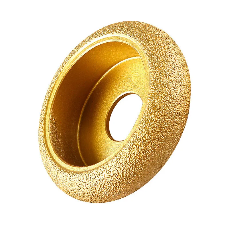 75mm Stone Edging Wheel Grinding Wheel Roman Slotted Granite Marble Brazed Diamond Angle Grinder Grinding Head