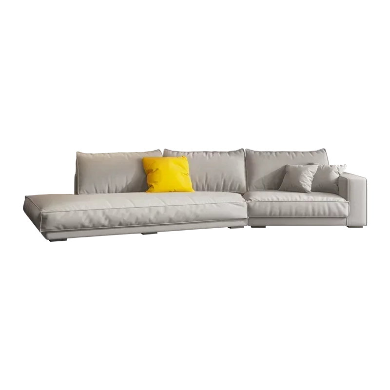 Sofa living room modern minimalist special corner cloth art network celebrity frosted leather light extravagance