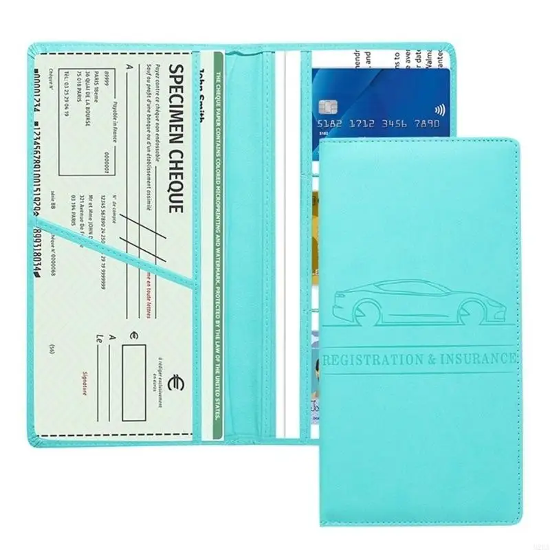 2026 New Car Registration and Insurance Card Holder, Vehicle License Document Glove Box Compartment Manager, Interior Car