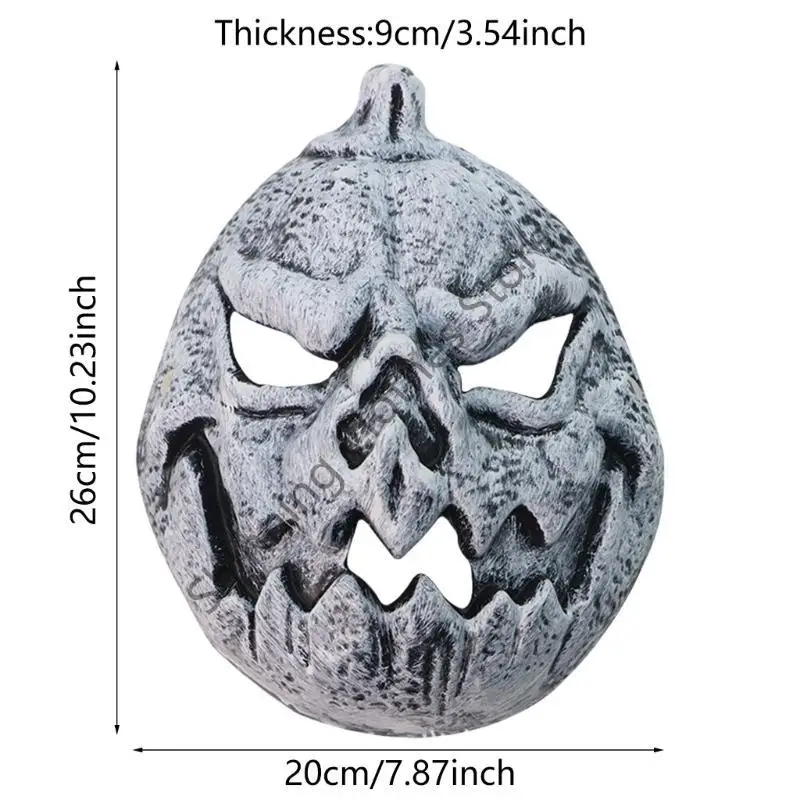 M68A Scary Skeleton Maske Mardi Gras Mask Skull Vollgesichtsmaske Kürbismaske Halloween Cosplay Kostüme für Frauen Männer