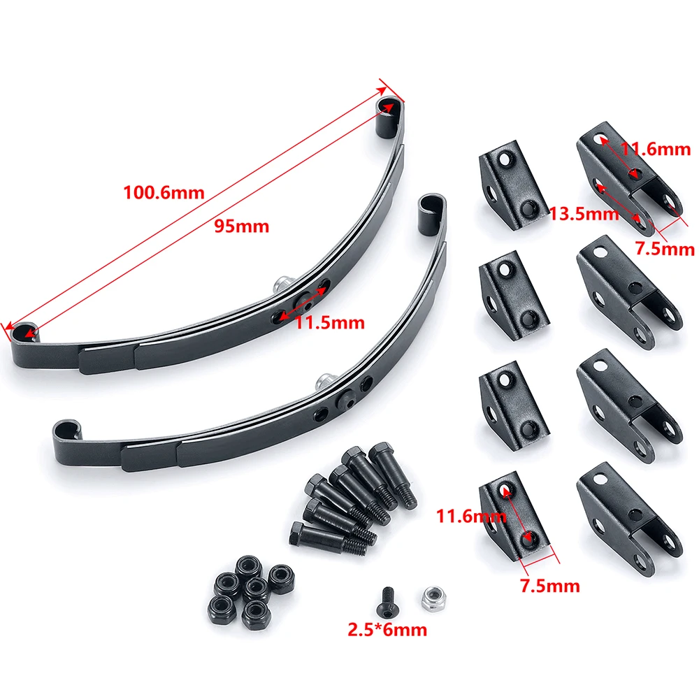 TRINOOD RC Car Steel Leaf zawieszenie sprężynowe Bar do 1/14 Tamiya ciągnik siodłowy przyczepa Cargo Tow części zamienne